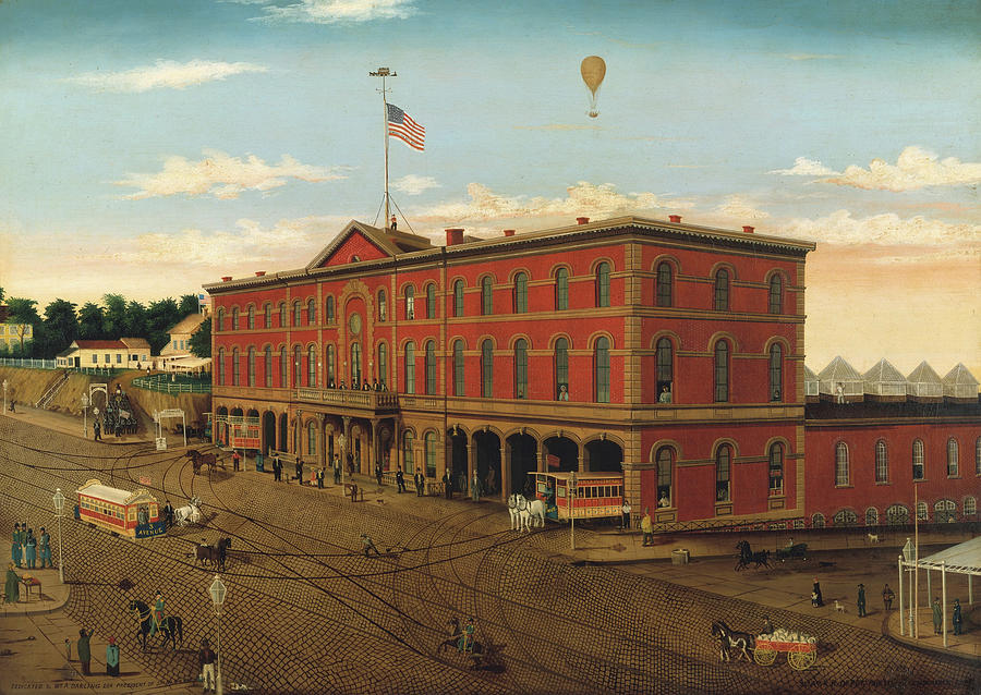 The Third Avenue Railroad Depot Painting by Mountain Dreams