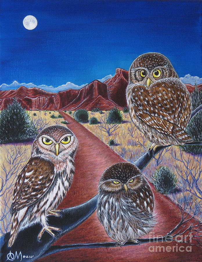 The Little Owls Painting by Aimee Mouw