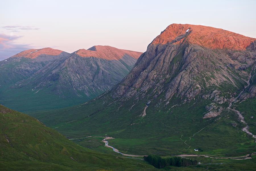 The three peaks of Glencoe Photograph by Stephen Taylor
