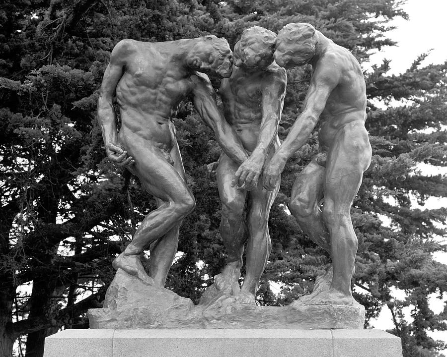 The Three Shades Auguste Rodin Bronze Sculpture Legion of Honor San Francisco California Photograph by Kathy Anselmo The Three Shades Auguste Rodin Bronze Sculpture Legion of Honor San Francisco California Photograph by Kathy Anselmo