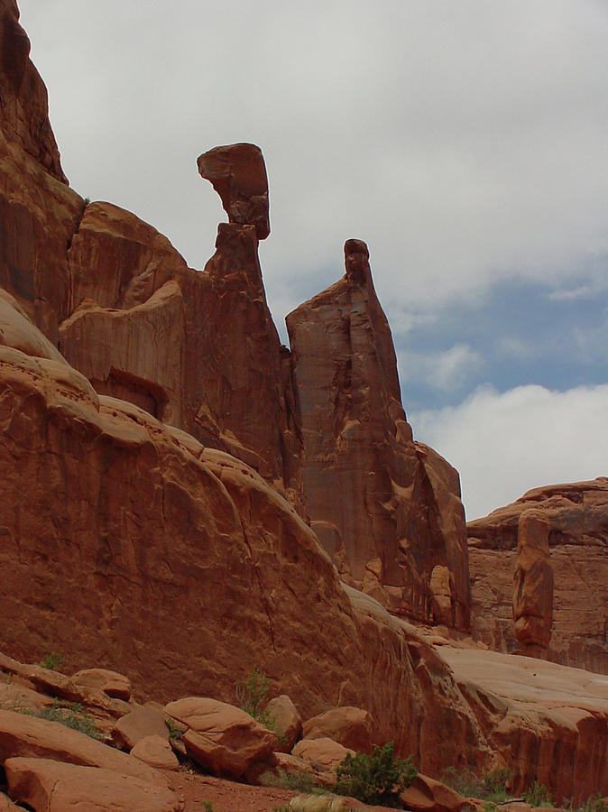 Arches National Park Photograph - The Three Sisters 1 by Dawn Amber Hood
