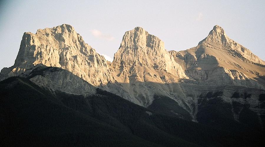 Rocky Mountains Photograph - The Three Sisters of the Rockies by Tiffany Vest Rocky Mountains Photograph - The Three Sisters of the Rockies by Tiffany Vest
