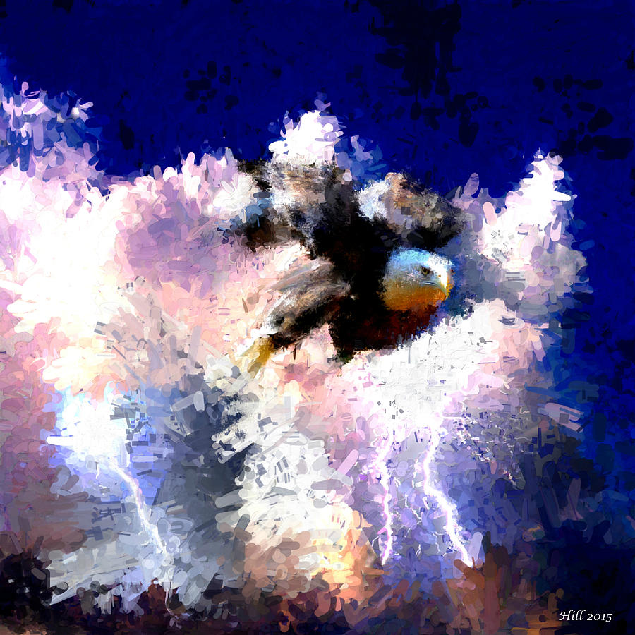 Thunderbird Digital Art - The Thunderbird by T D Hill Thunderbird Digital Art - The Thunderbird by T D Hill