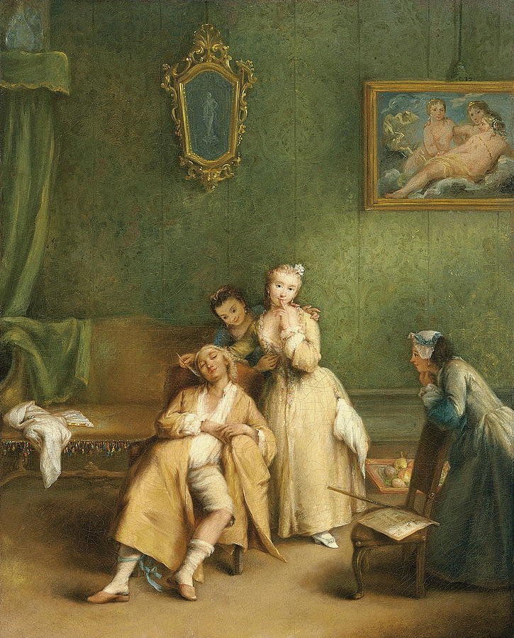 The Tickle Painting by Pietro Longhi - Pixels