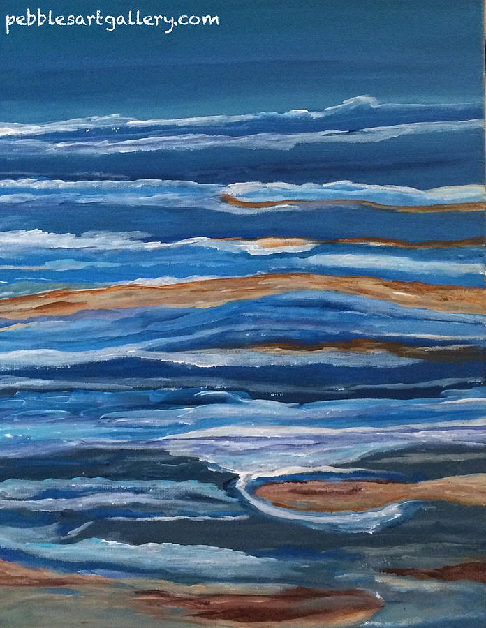 The Tide Comes Out at Night Painting by Cheryl Kinney - Pixels