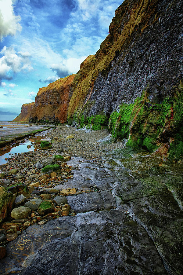The Tide is Out Along the Cliffs Photograph by Jeff Townsend