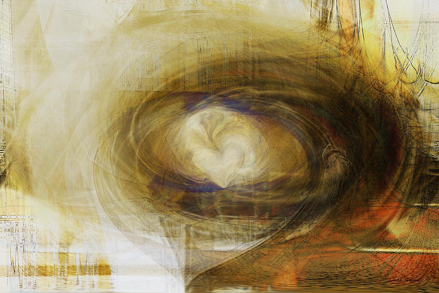 Abstract Expressions Digital Art - The Tide of the Heart by Linda Sannuti