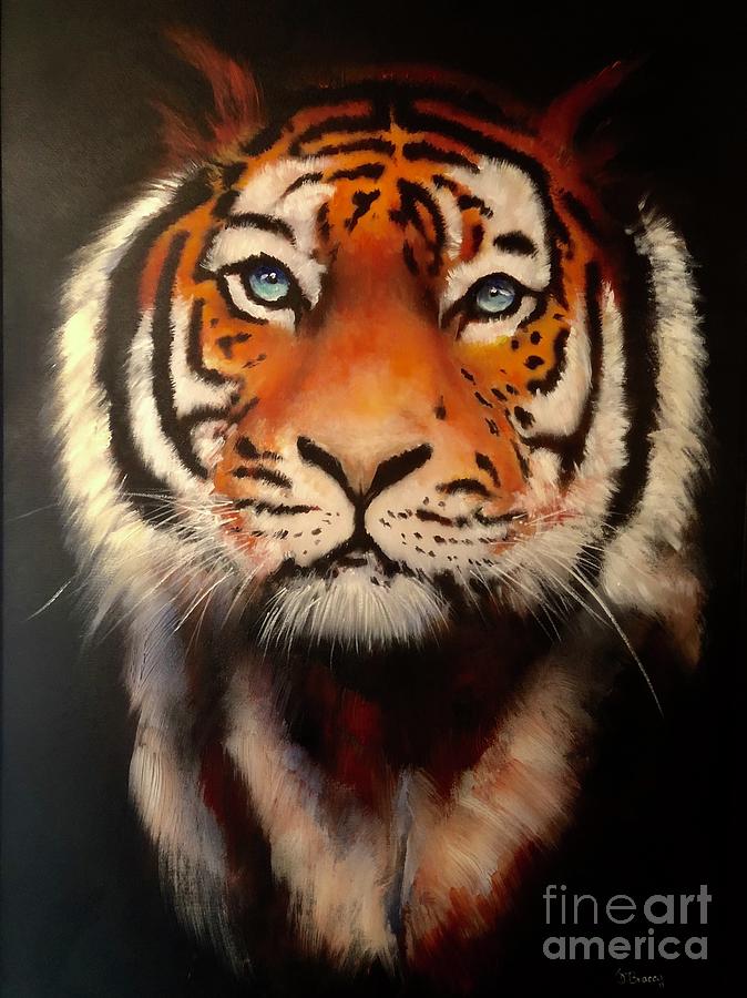 The tiger Painting by Joe Bracco