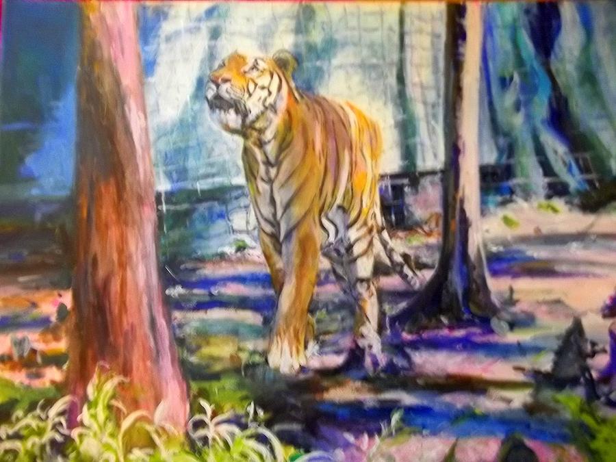 The Tiger Painting by Rosanne Gartner
