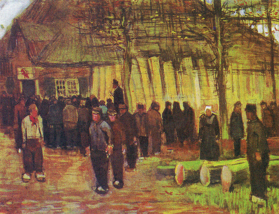 The Timber Auction Painting by Vincent van Gogh