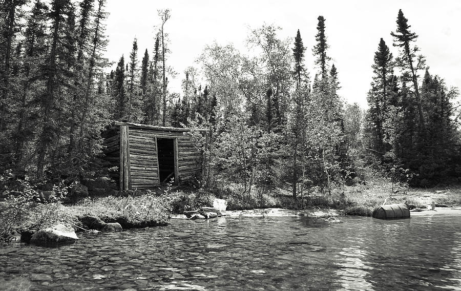 Black And White Photograph - The Timeless Cabin by Paki OMeara Black And White Photograph - The Timeless Cabin by Paki OMeara