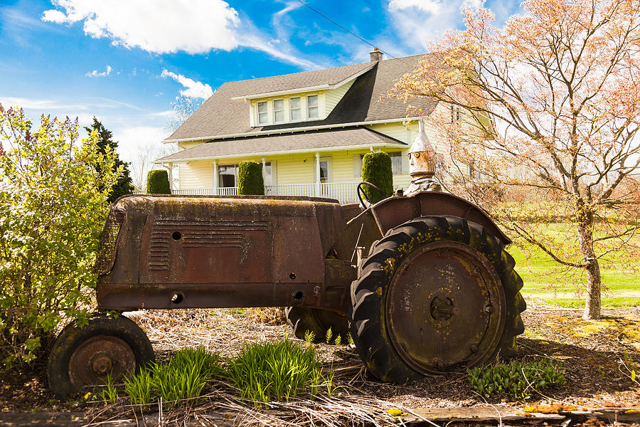 The Tinman and the Tractor Photograph by Judy Wright Lott