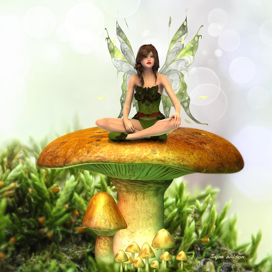 Fairy House Toadstool Fantasy Faerie Wall Hanging Throw Mince Couvre-lit 75x87cm