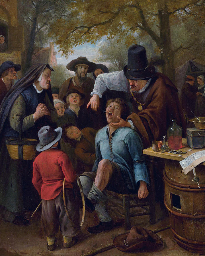 The Tooth-Puller Painting by Jan Steen