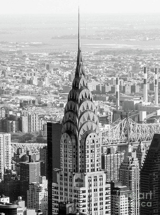 The Top of the Chrysler Building Photograph by William E Rogers - Fine ...