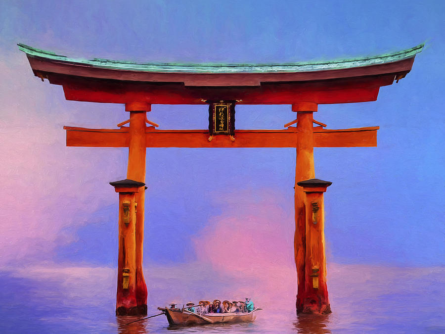The Torii Gate Painting by Dominic Piperata