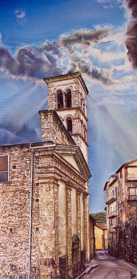 The Tower Painting by Michelangelo Rossi