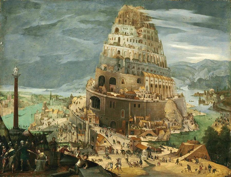 The Tower of Babel Painting by Abel Grimmer