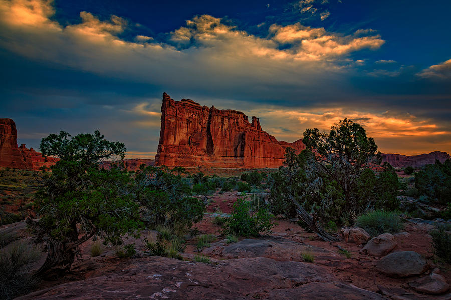 Arches National Park Photograph - The Tower of Babel from Park Avenue by Rick Berk