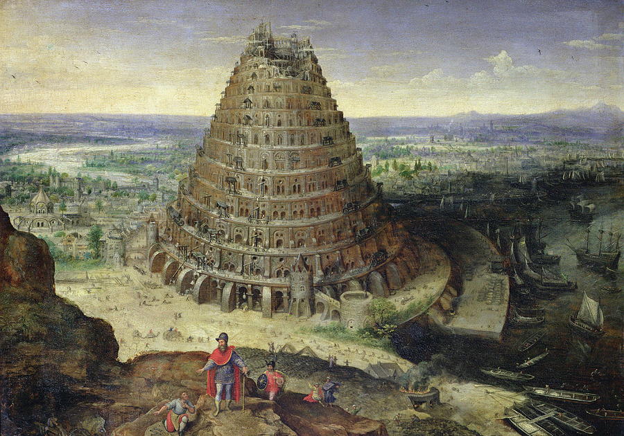 The Tower Of Babel Painting by Lucas Van Valckenborch - Pixels