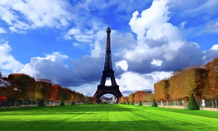 The Tower Paris Painting by David Dehner