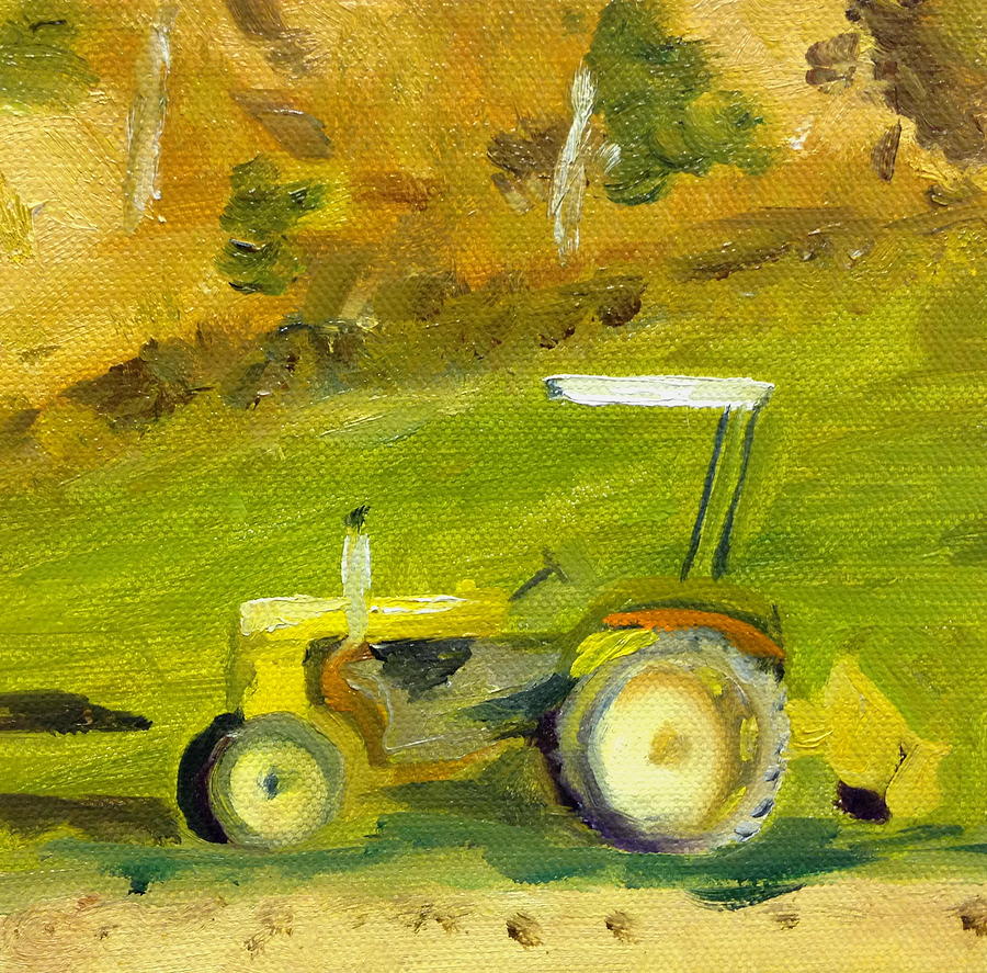 The Tractor Painting by Dave Holmander-Bradford