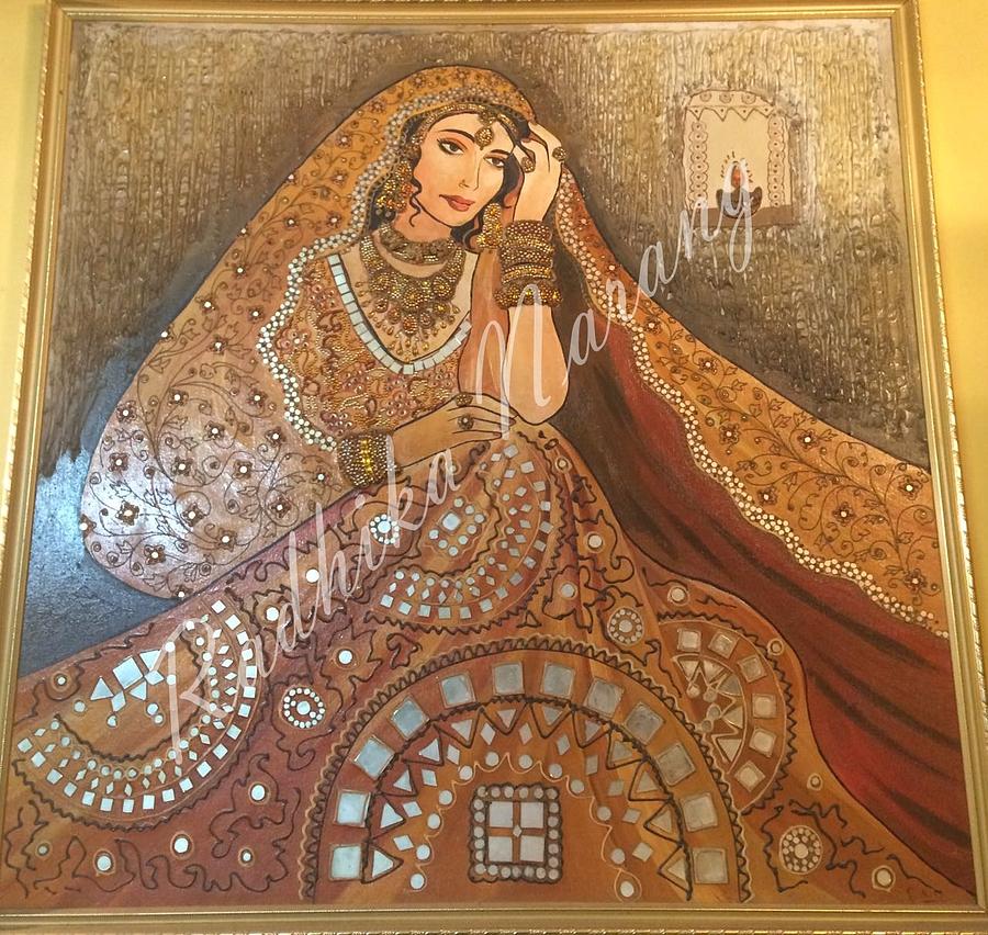 The Traditional Lady Painting by Radhika Narang
