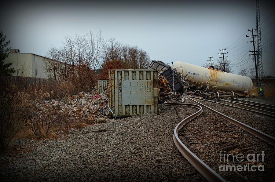 The Train Wreck  Photograph by Paul Ward
