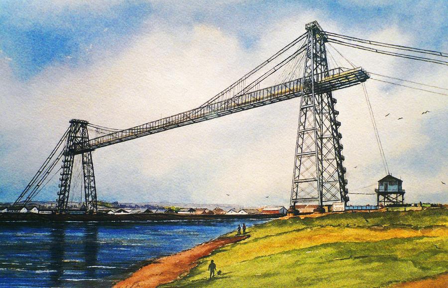 The Transporter Bridge Painting by Andrew Read
