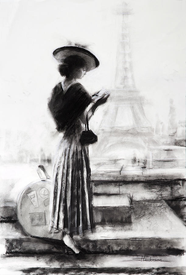 Paris Painting - The Traveler by Steve Henderson