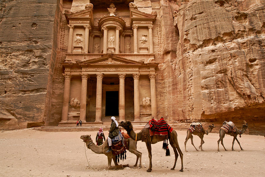 The Treasury of Petra Photograph by Michele Burgess