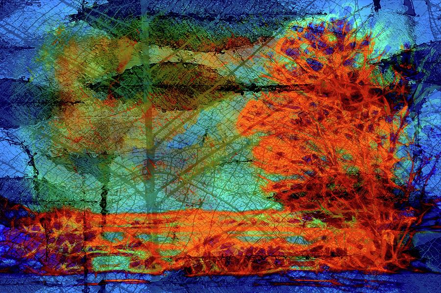 The tree and the leaves Digital Art by Lilia D
