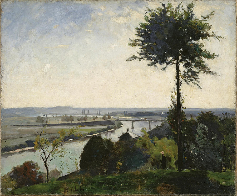 The Tree and the River III. The Seine at Bois-le-Roi Painting by Carl Fredrik Hill