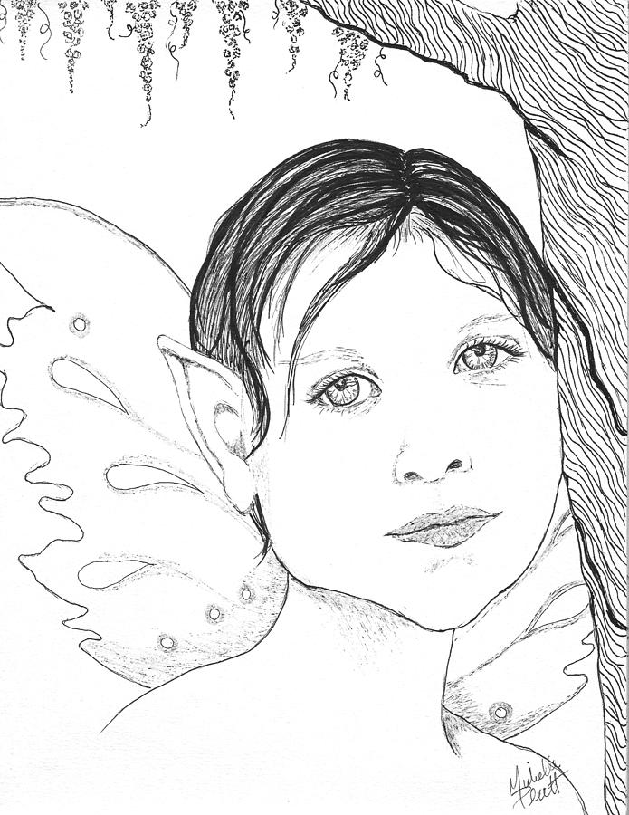 The Tree Nymph Drawing by Michelle Platt - Pixels