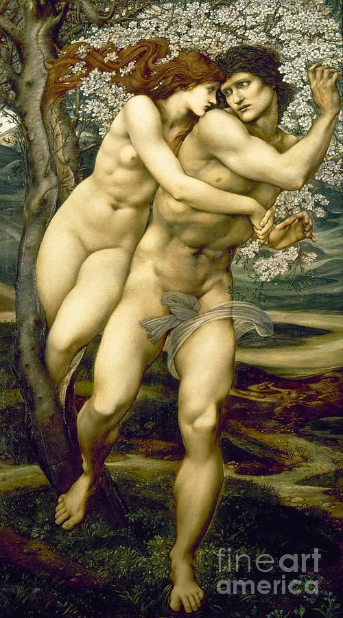 Nude Painting - The Tree of Forgiveness by Edward Burne-Jones