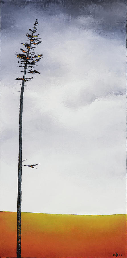 The Trees are So Tall Here  II     Painting by Carolyn Doe