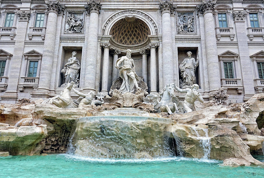 The Trevi Fountain In Rome Italy Photograph by Rick Rosenshein