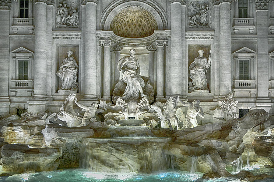 The Trevi Fountain Rome Photograph by Joachim G Pinkawa