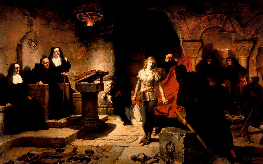 Vintage Painting - The Trial of Constance de Beverly by Mountain Dreams