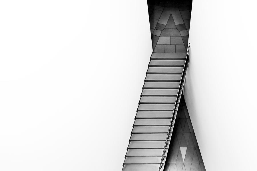 Abstract Photograph - The Triangular Tile by Gerard Jonkman