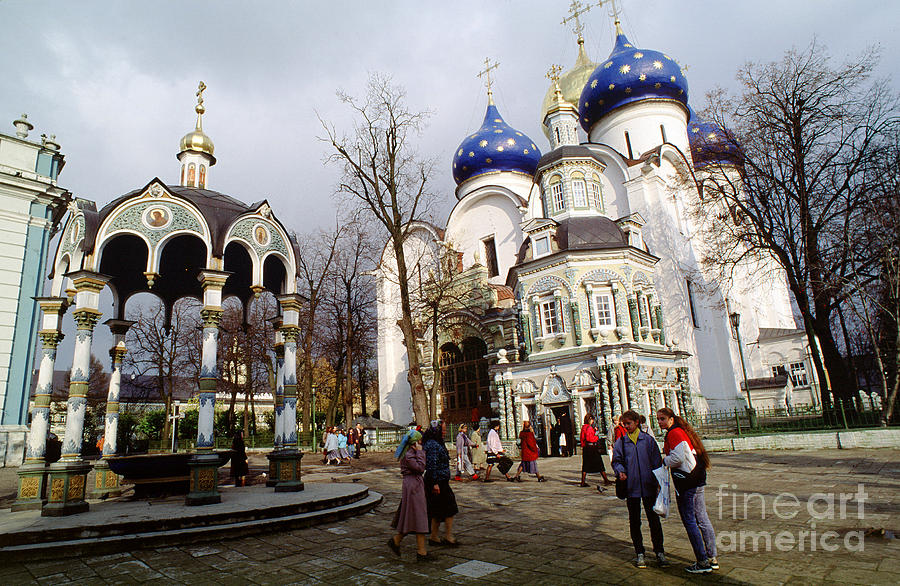 The Trinity at St. Sergius Monastery in Sergiev Posad Russia Photograph by Wernher Krutein