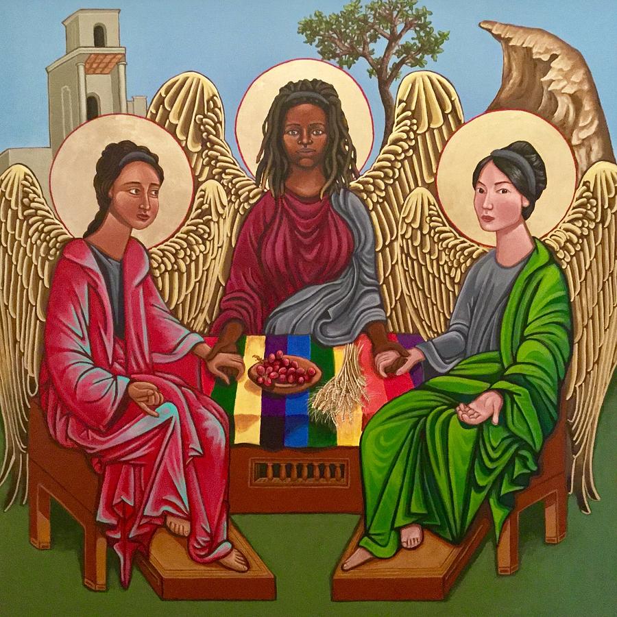 Trinity Painting - The Trinity by Kelly Latimore Trinity Painting - The Trinity by Kelly Latimore
