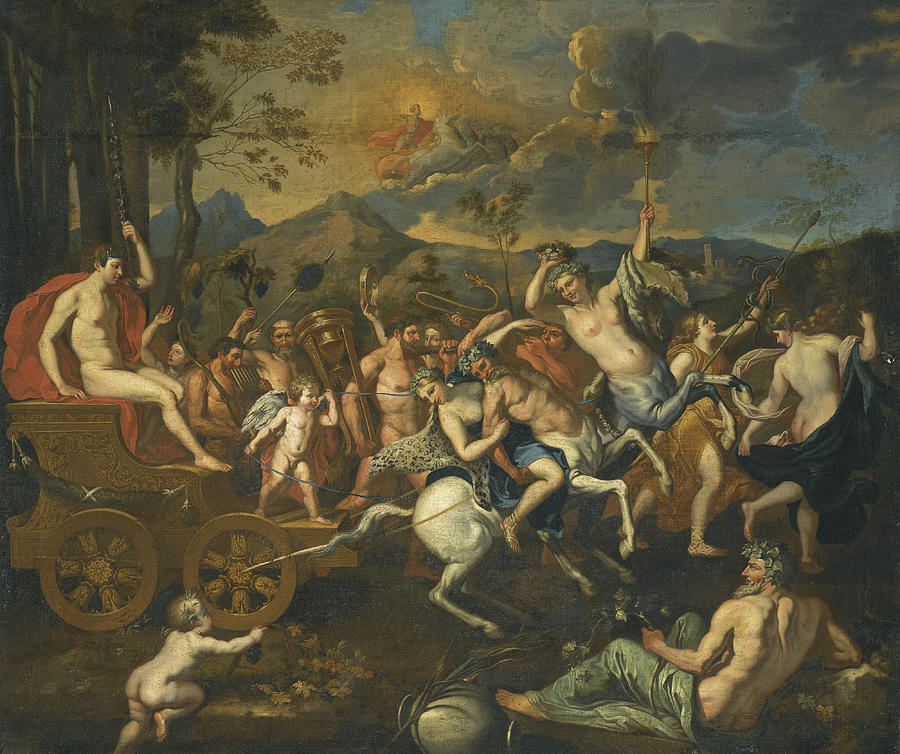 The Triumph of Bacchus Painting by After Nicolas Poussin