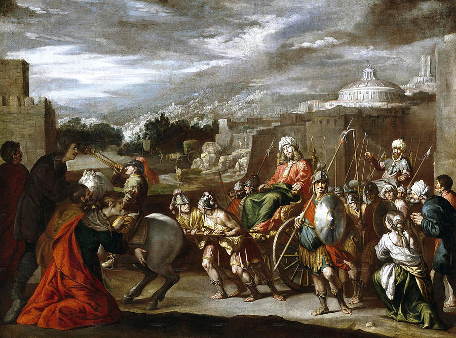 The Triumph of Joseph in Egypt Painting by Antonio del Castillo y Saavedra