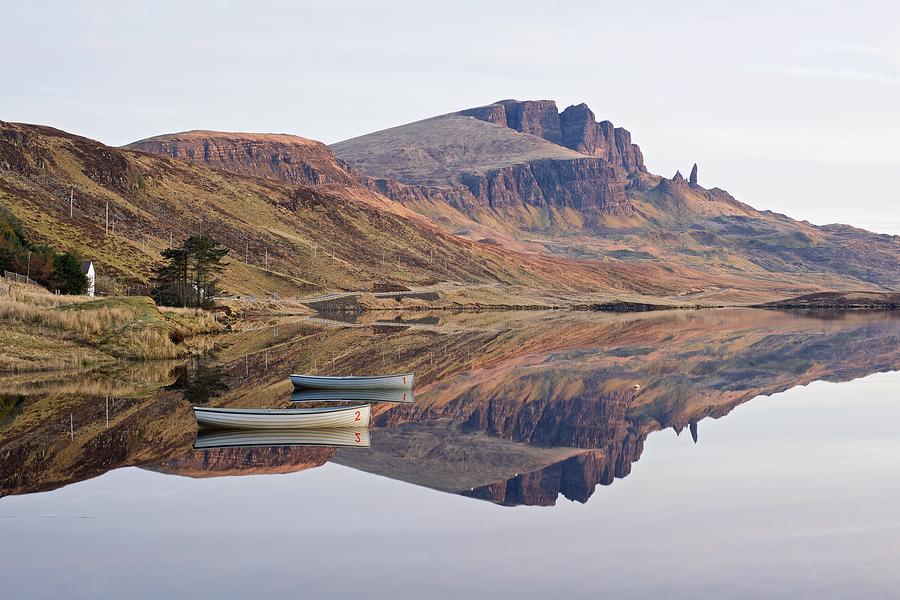 The Trotternish ridge reflected Photograph by Stephen Taylor