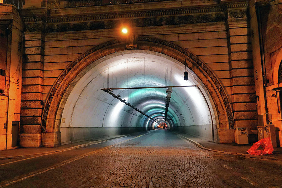 The Tunnel In Rome Italy Photograph by Rick Rosenshein