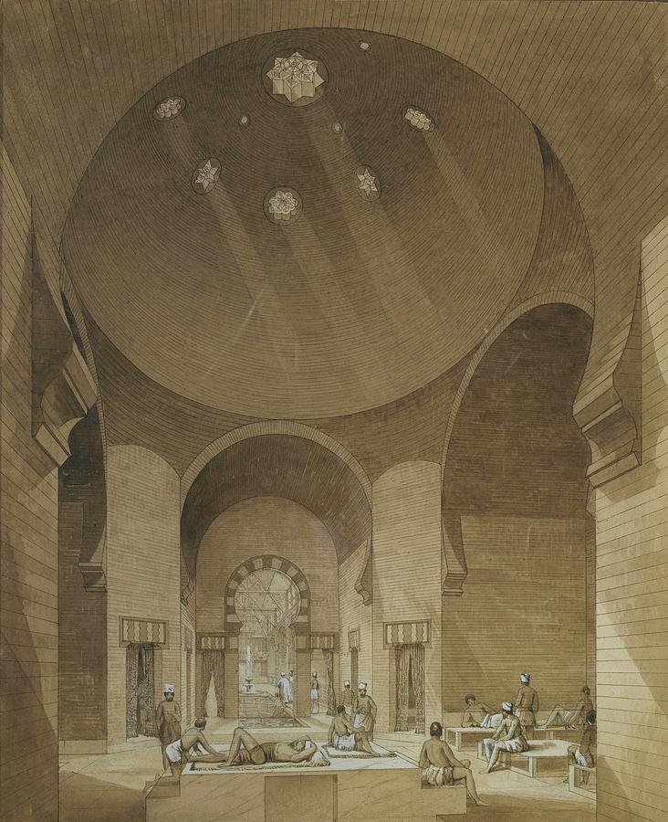The Turkish Baths Painting by George Daniel