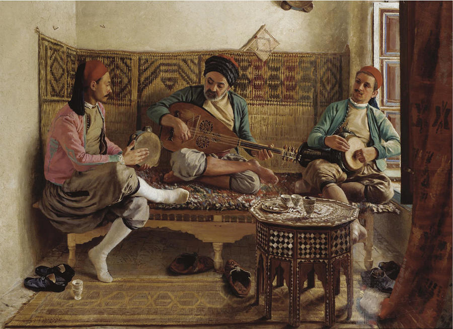 The Turkish Musicians Painting by George Paul - Pixels