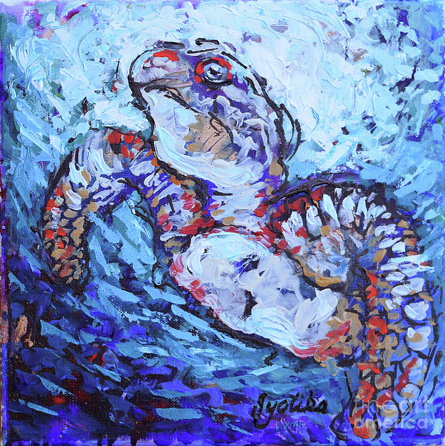 The Turtle Painting by Jyotika Shroff