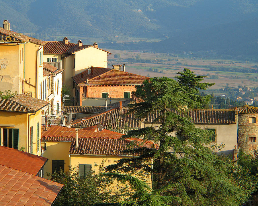 The Tuscan Sun On Cortona Italy Photograph By Greg Matchick - Fine Art ...